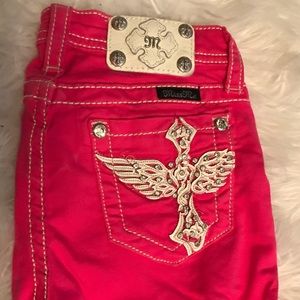 Miss Me girls capris - 14 - hot pink